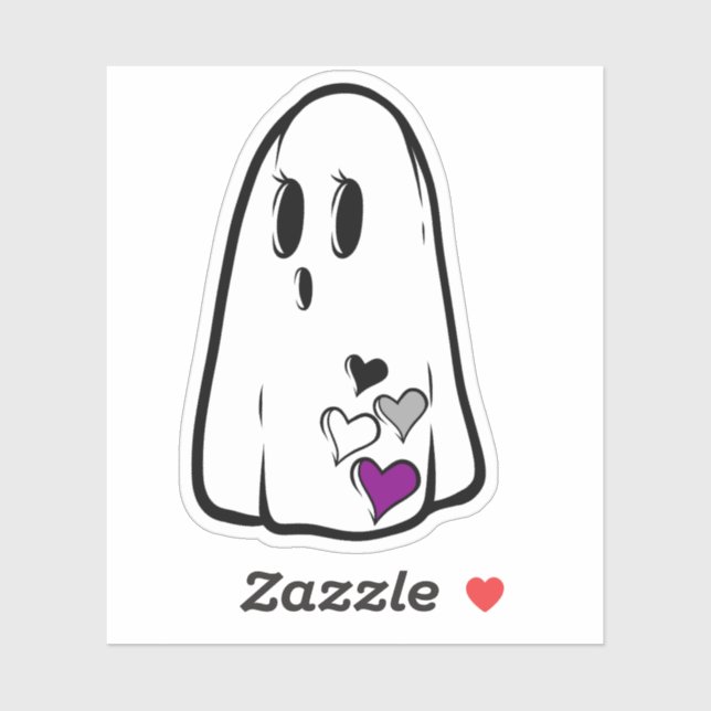 Ace Pride Ghost Aufkleber (Blatt)