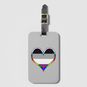 Ace Pride Heart Luggage Tag Gepäckanhänger