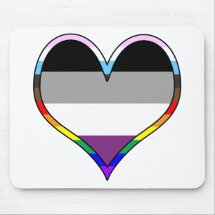 Ace Pride Heart Mousepad