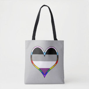 Ace Pride Heart Tote Bag