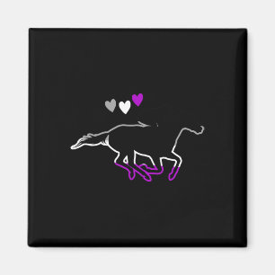 Ace Pride Horseback Reitsport Aual Flag Magnet