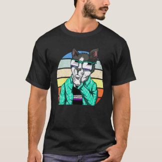 Ace Pride Sonnenbrille Asexualitätsflagge Katze Lg T-Shirt