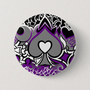 Ace Pride Squiggle Button