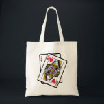 Ace & Queen of Hearts 21. Geburtstag Tragetasche<br><div class="desc">Perfektes Design für einen 21. Geburtstag auch für einen pontoon liebenden Poker und Casino-Spielfan Diese lustigen Milestone Geburtstagsdesigns sind perfekt für eine Tochter oder einen Sohn Freund oder sogar für sich selbst.</div>