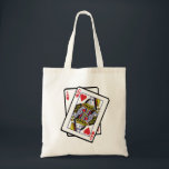 Ace & Queen of Hearts 21. Geburtstag Tragetasche<br><div class="desc">Perfektes Design für einen 21. Geburtstag auch für einen pontoon liebenden Poker und Casino-Spielfan Diese lustigen Milestone Geburtstagsdesigns sind perfekt für eine Tochter oder einen Sohn Freund oder sogar für sich selbst.</div>