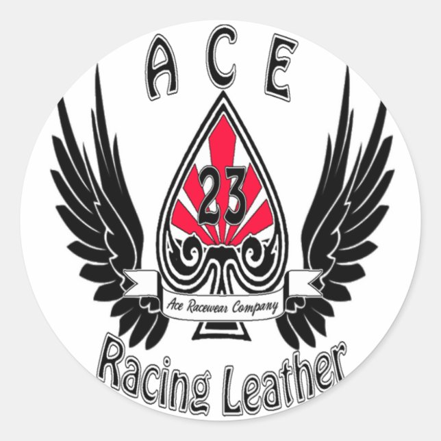 Ace Racing Leather Stickers (Vorderseite)