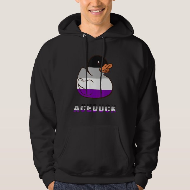 Ace Rubber Duck Asexualität Pride Rubber Duckling  Hoodie (Vorderseite)