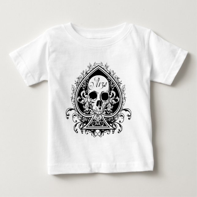 Ace Skull Baby T-shirt (Vorderseite)