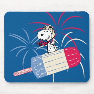 Ace Snoopy auf dem Eis-Pop Mousepad