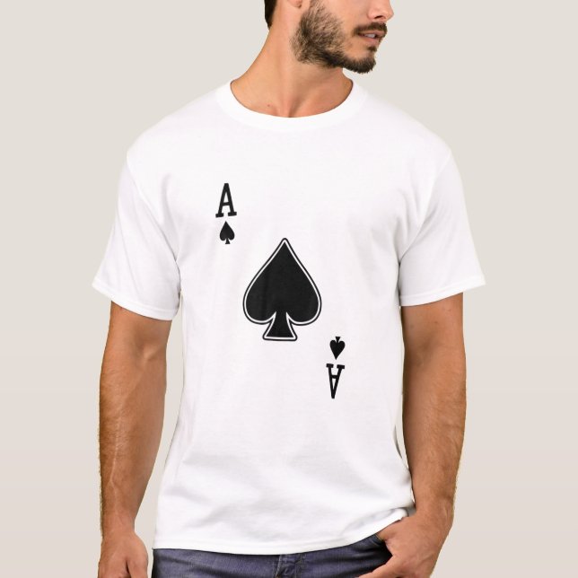 Ace Spades, Kartendecke, lustig, Witze, sarkastisc T-Shirt (Vorderseite)