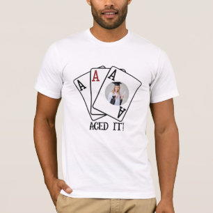Aced It Familie Abschluss-Shirt - Personalisiertes T-Shirt