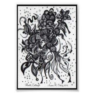ACEO 4x5 Print Original Artwork. Blume Fotodruck