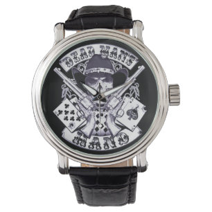Aces and Aights Cowboy Skull Armbanduhr