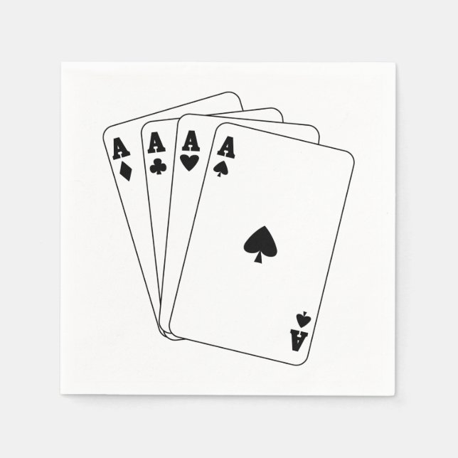 Aces Cards Serviette (Vorderseite)