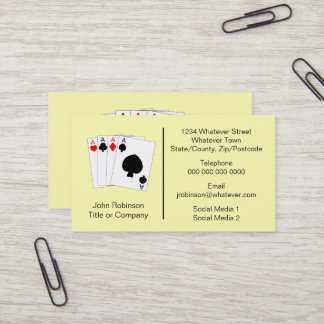 Aces Design Casino Visitenkarte