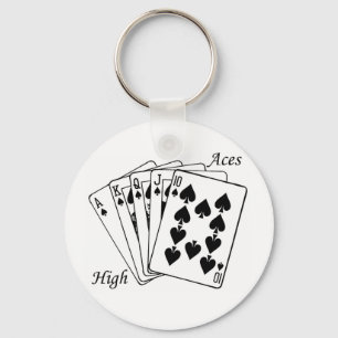 Aces Hoher Schlüsselanhänger