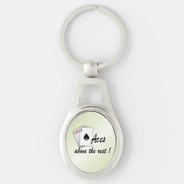 Aces oberhalb der Erholung Green Schlüsselanhänger (Vorderseite)