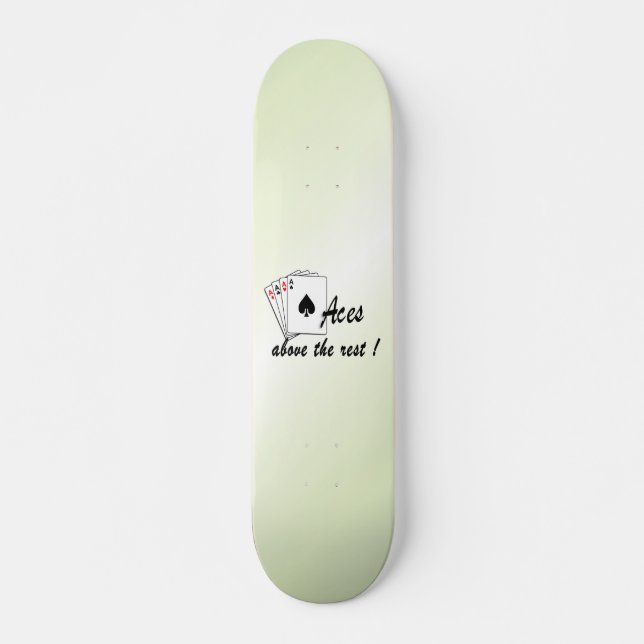 Aces oberhalb der Erholung Green Skateboard (Vorne)