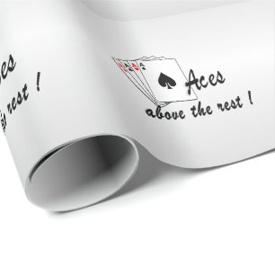 Aces oberhalb der Erholung Silber Tote Bag Geschenkpapier