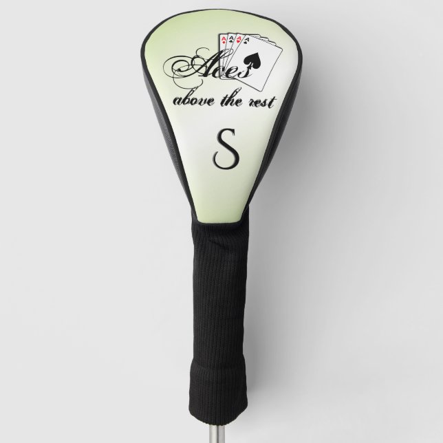 Aces oberhalb der ersten grünen Erholung Golf Headcover (Vorderseite)