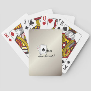 Aces Over the Erholung Antique Gold Bicycle Playin Spielkarten