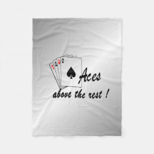 Aces Poker Hand Fleecedecke