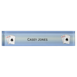 Aces Poker Hand Namensplakette