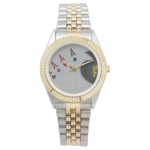 Aces Quads Poker Cards, Armbanduhr