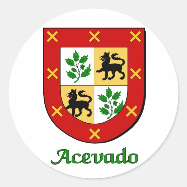 Acevado Family Shield Stickers (Vorderseite)