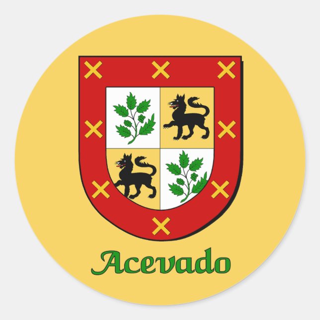 Acevado Family Shield Stickers (Vorderseite)