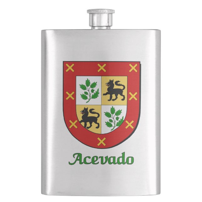 Acevado Heraldic Shield Flachmann (Vorderseite)
