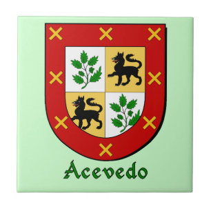 Acevedo Family Shield Fliese