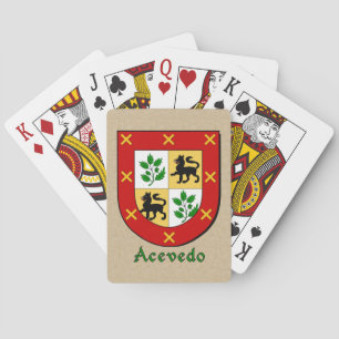Acevedo Heraldic Shield Spielkarten