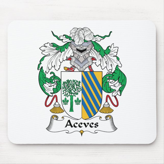 Aceves Familienwappen Mousepad (Vorne)