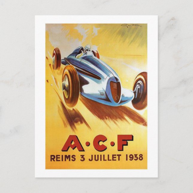 ACF Reims 3 Juillet 1938 Postkarte (Vorderseite)