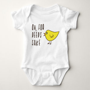 Ach für Pieps Sake Adorge Osterfest Kick Funny Nie Baby Strampler