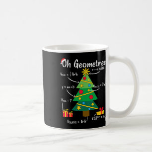 Ach geometrisch lustige Weihnachtsbaumgeometrie ma Kaffeetasse