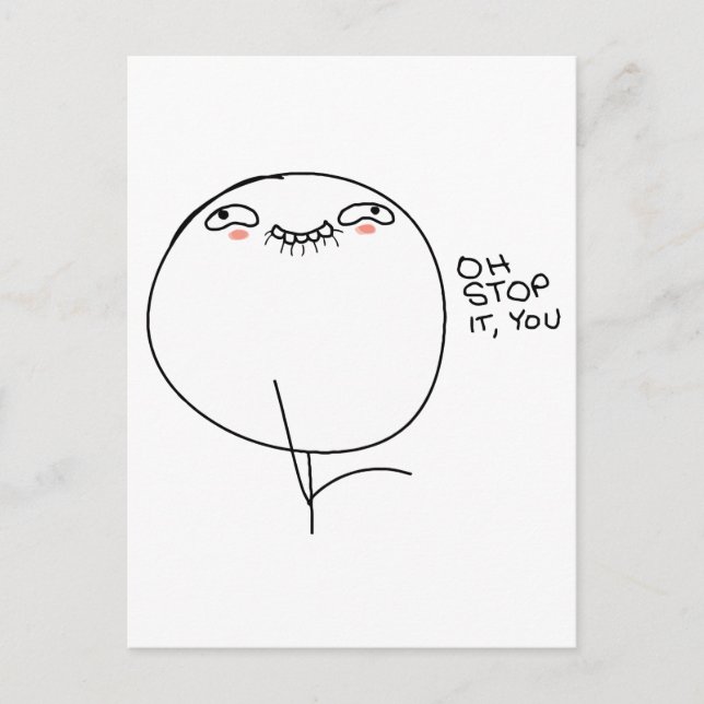 Ach, hör auf! - Postkarte (Vorderseite)