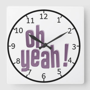 Ach ja, Zitate der Wall-Uhr Quadratische Wanduhr