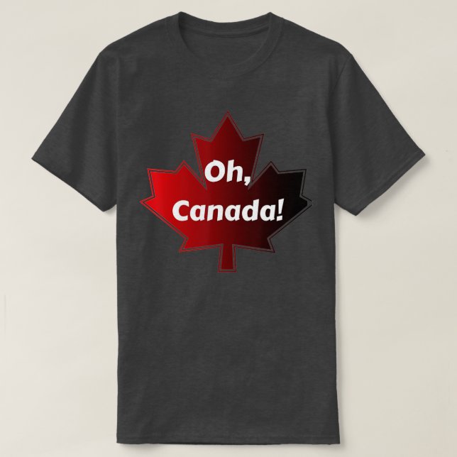 Ach Kanada Kanadischer Pride Maple Leaf National D T-Shirt (Design vorne)