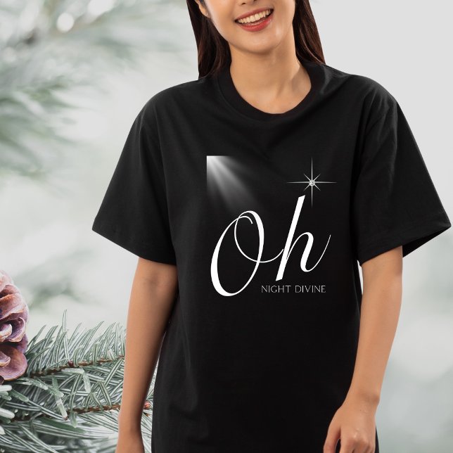 Ach, Nacht Göttlicher Christlicher Weihnachtslied  T-Shirt (Von Creator hochgeladen)