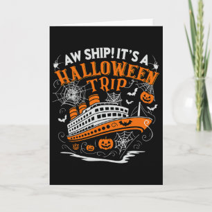 Ach Schiff, es ist ein Halloween-Trip Lustige Kreu Karte