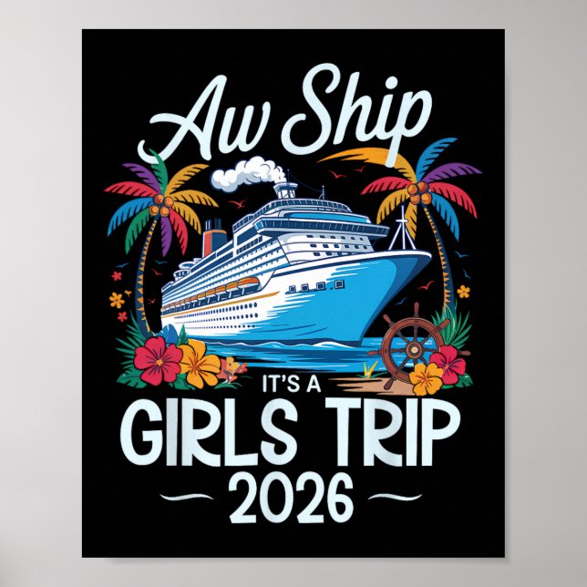 Ach Schiff Es Ist Ein Mädchen-Trip 2026 Passendes  Poster (Vorne)