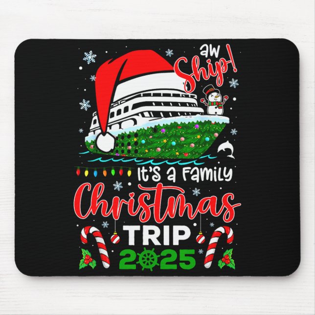 Ach Schiff Es Ist Eine Weihnachtskreuzfahrt 2025 F Mousepad (Vorne)