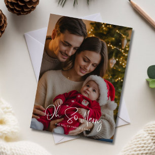 Ach so frohe Weihnachtskarte für die Familie - Fei Feiertagskarte