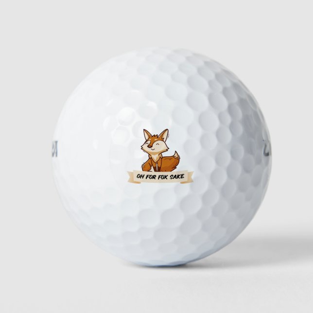 Ach um des Fuchs willen Golfball (Vorderseite)