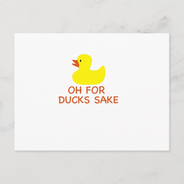 Ach wegen Enten Postkarte (Vorderseite)