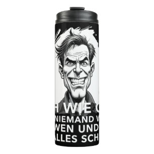 Ach wie gut, dass niemand weiß, worauf ich... thermosbecher