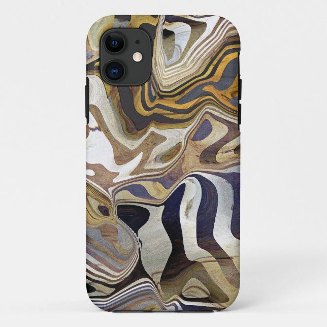 Achat-Felsen-Quarzentwurf Case-Mate iPhone Hülle (Rückseite)