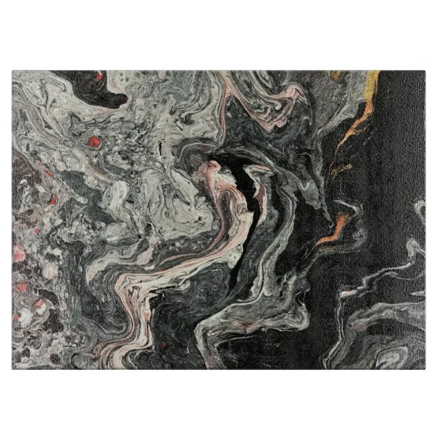 Achat-Flüssigkeits-Marmor Schneidebrett (Vorderseite)